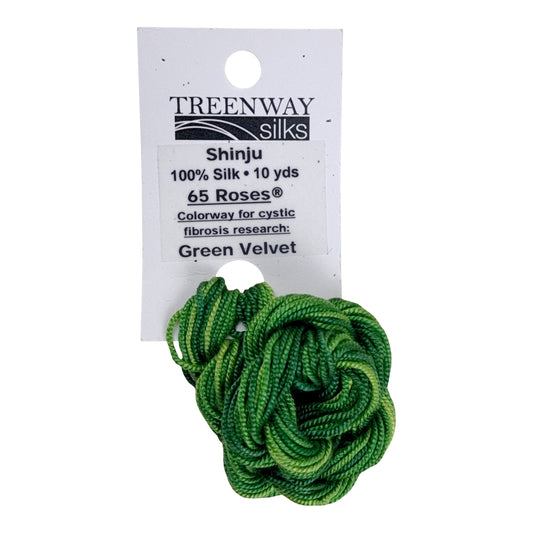 Treenway Silks Shinju -  Green Velvet