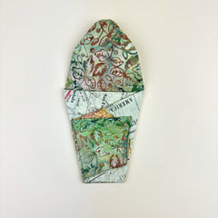 Trish Vine Designs Scissors Case - Map