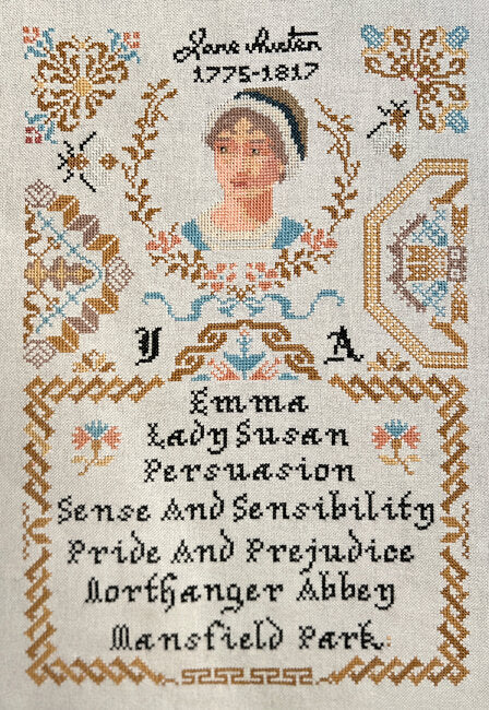 Twin Peak Primitives Jane Austen Quaker Cross Stitch Pattern