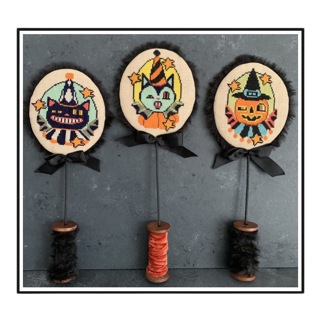 Twin Peak Primitives Wing and Blinked Eye Gang Cross Stitch Pattern