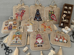 Twin Peaks Primitives Quirky Christmas 2024 Cross Stitch Pattern