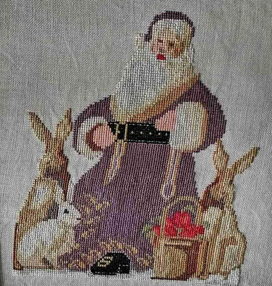 Twin Peaks Primitives Santa 2025 Cross Stitch Pattern