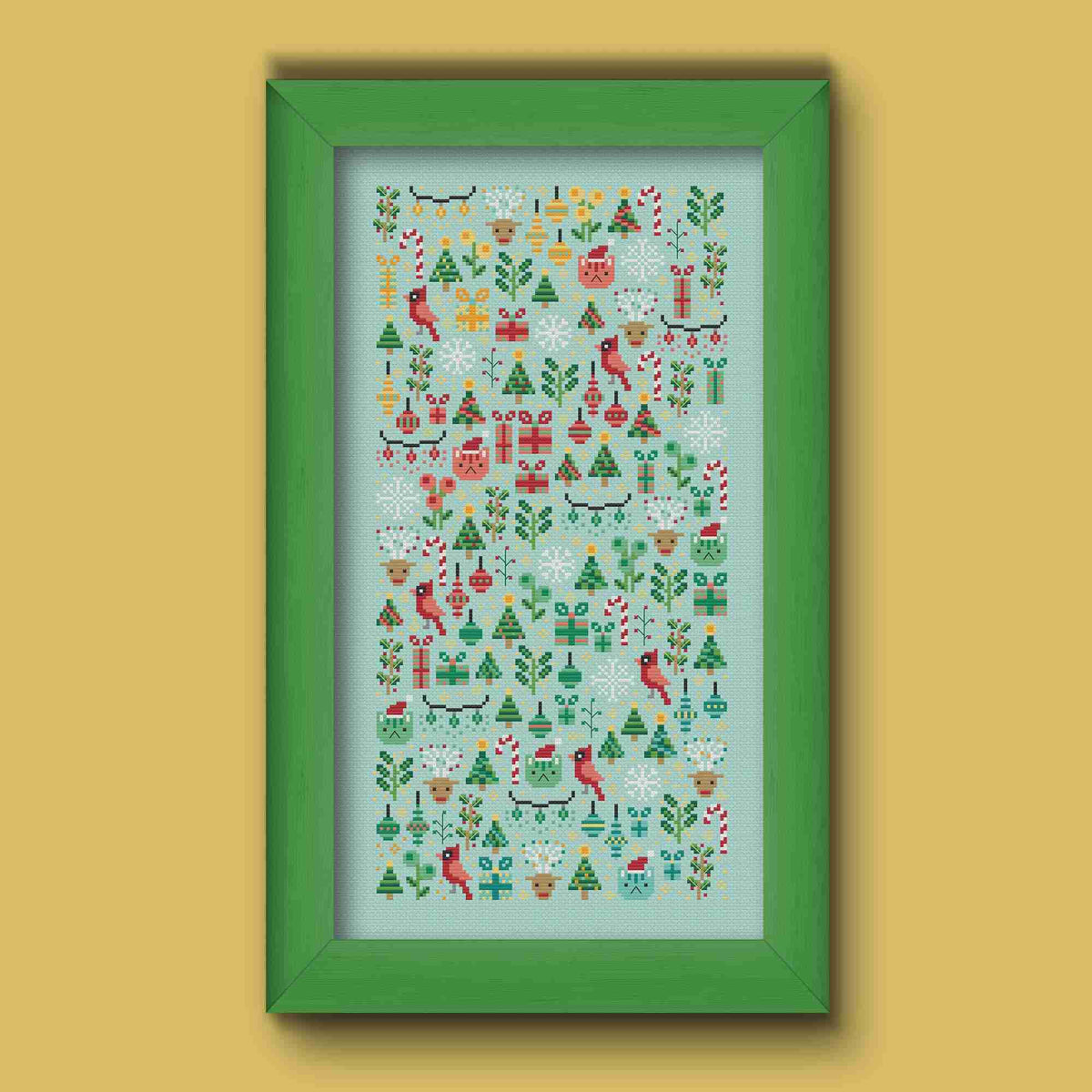 Una Buena Pieza Christmas Garden Cross Stitch Pattern