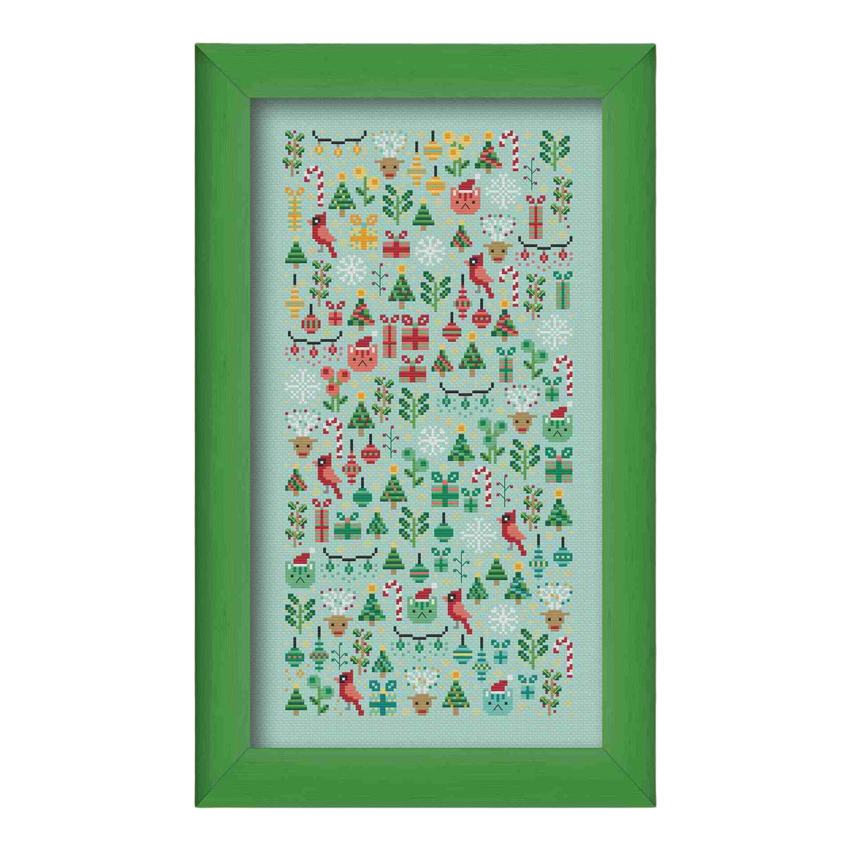 Una Buena Pieza Christmas Garden Cross Stitch Pattern