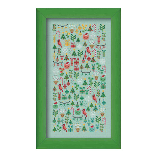 Una Buena Pieza Christmas Garden Cross Stitch Pattern