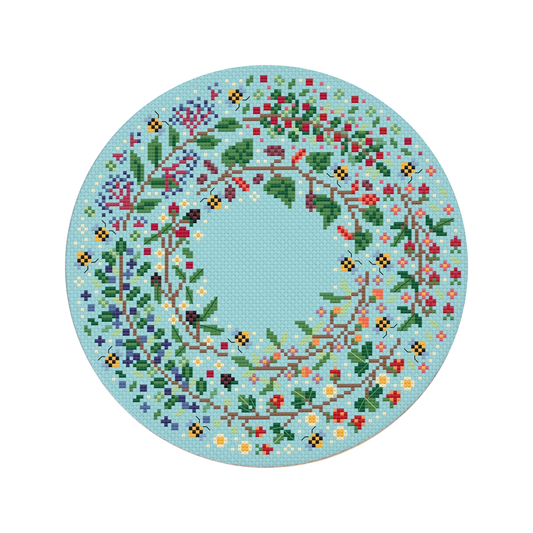 Una Buena Pieza Forest Berries Cross Stitch Pattern