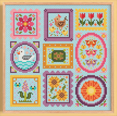 Una Buena Pieza Mini Frames Day Cross Stitch Pattern