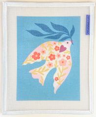 Unwind Studio Melissa Donne Floral Bird Needlepoint Canvas