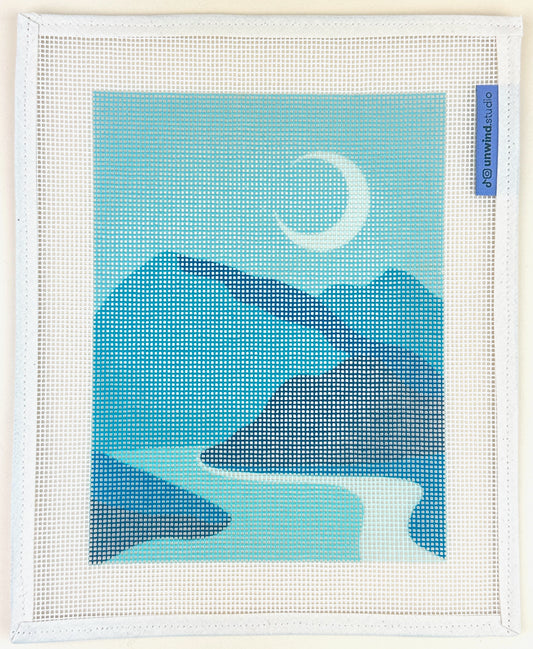 Unwind Studio Blue River Needlepoint Canvas