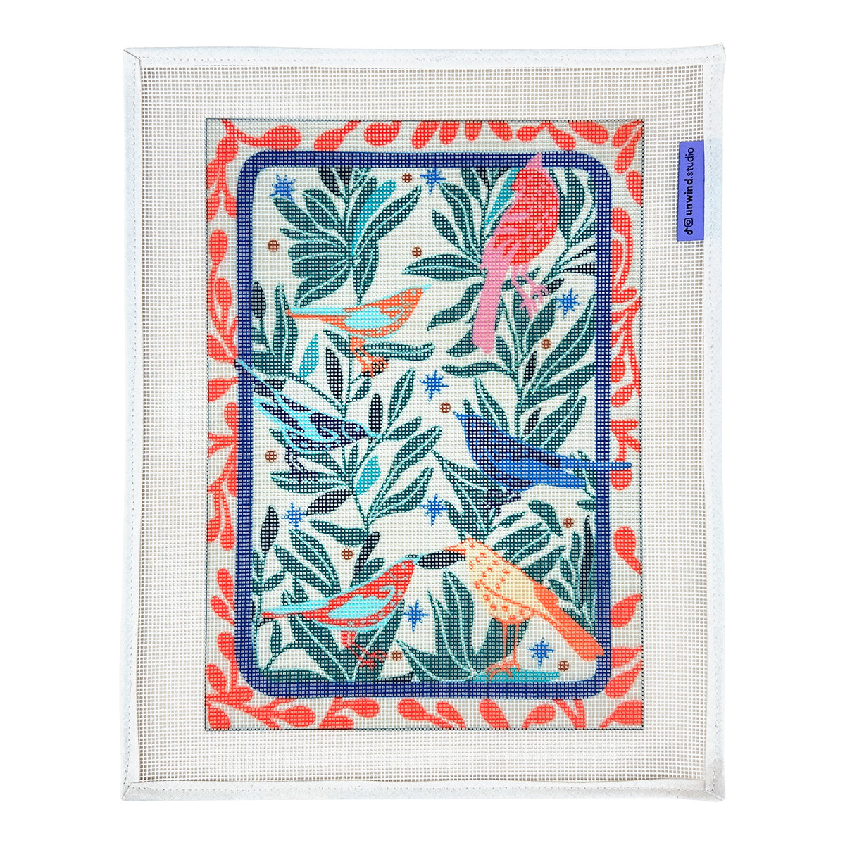Unwind Studio Carole Hillman The Birds Needlepoint Canvas