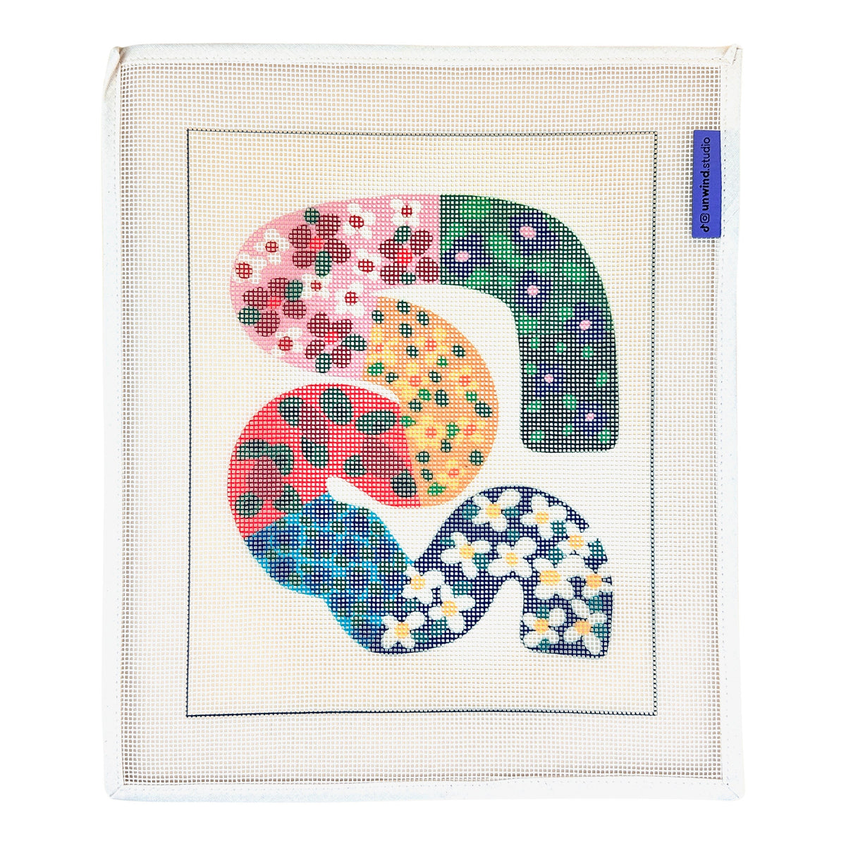 Unwind Studio Melanie Macilwain Sunflower Needlepoint Canvas