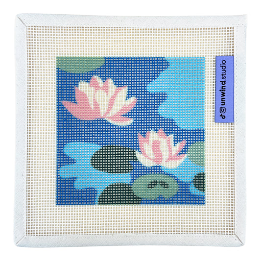 Unwind Studio Claude Monet Water Lilies Needlepoint Canvas