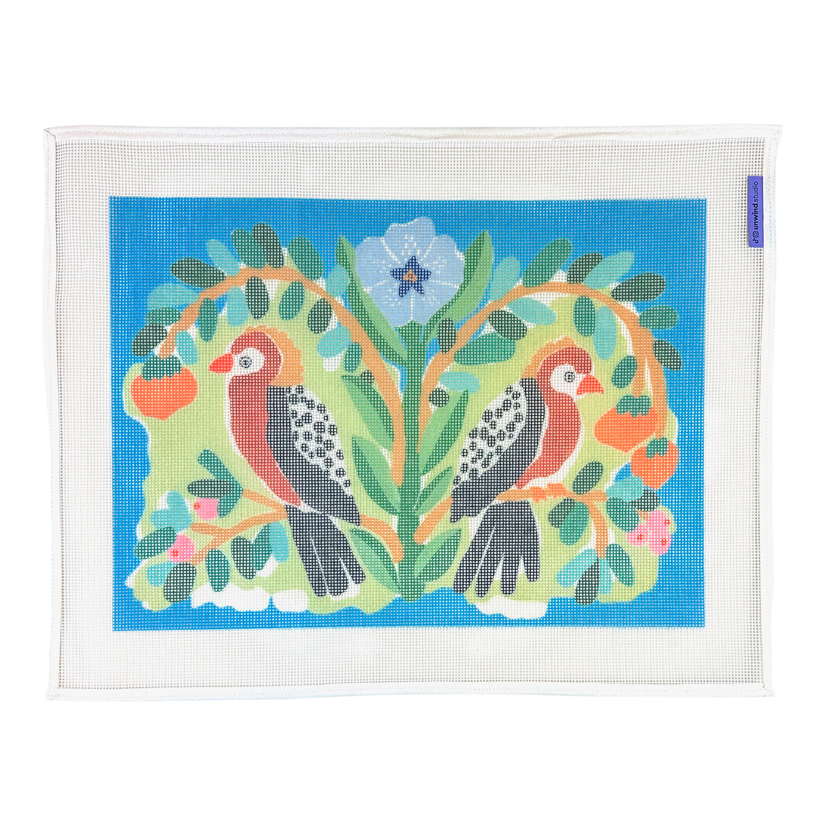 Unwind Studio Esther Sandler Birds of A Feather Needlepoint Canvas
