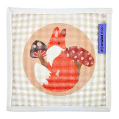 Unwind Studio Fox and Mushrooms Needlepoint Canvas