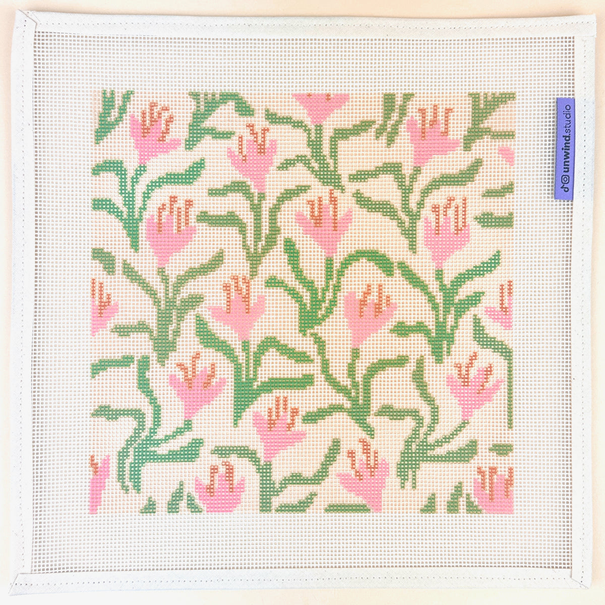 Unwind Studio Gerda Gruzauskaite Dancing Bloom Needlepoint Canvas