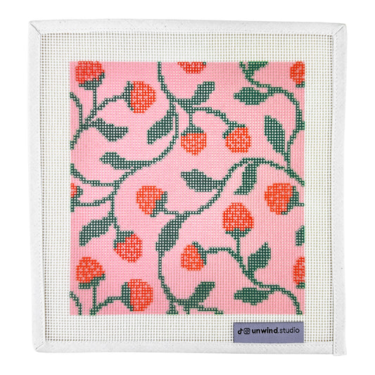 Unwind Studio Gerda Gruzauskaite Strawberries Needlepoint Canvas