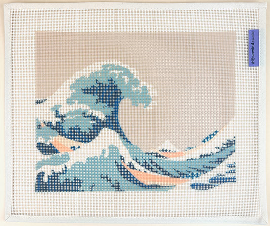Unwind Studio Katsushika Hokusai The Great Wave Needlepoint Canvas