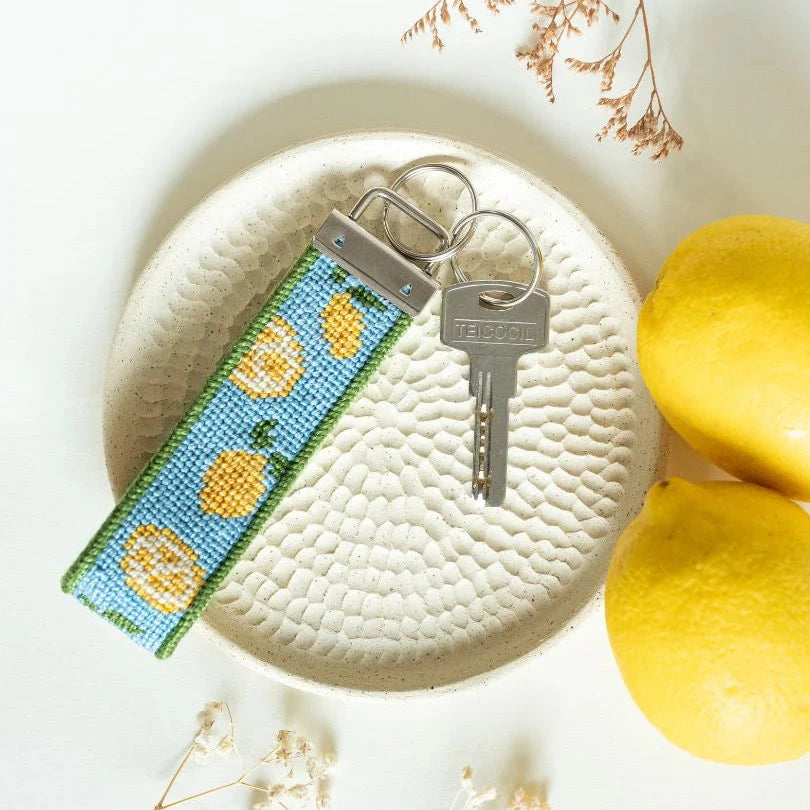 Unwind Studio Lemons Key Fob Needlepoint Kit