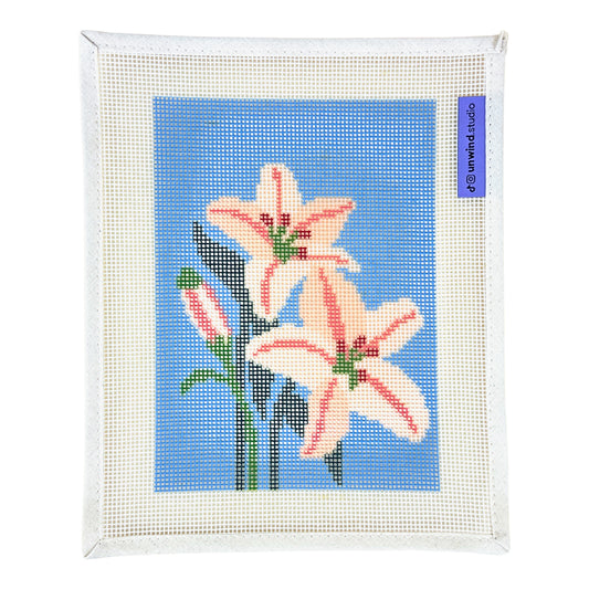 Unwind Studio Lilies Needlepoint Canvas