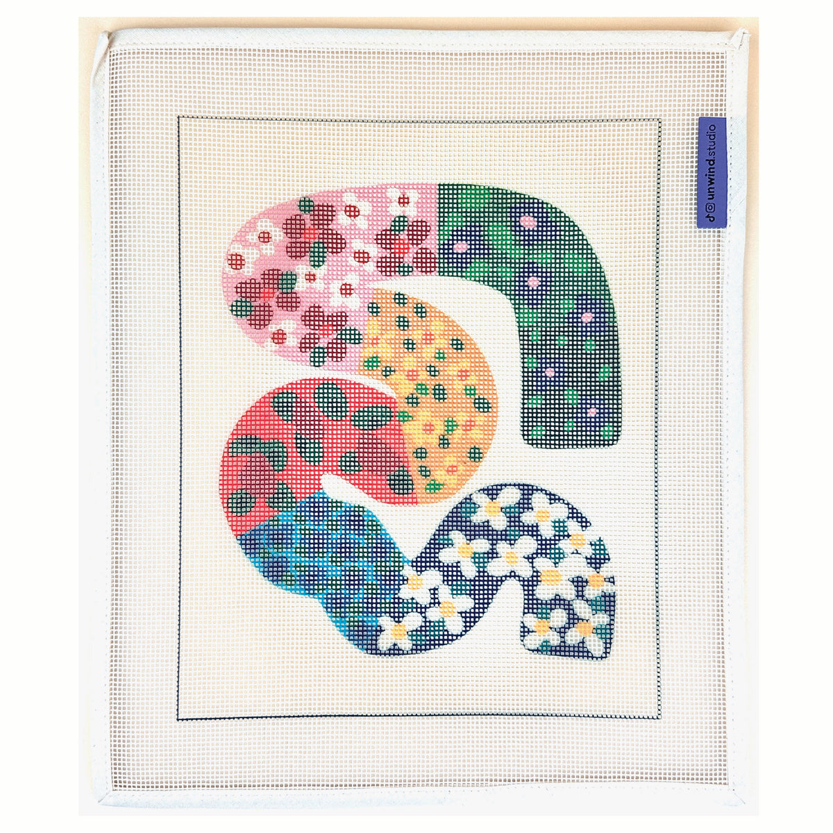 Unwind Studio Melanie Macilwain Sunflower Needlepoint Canvas