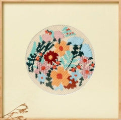 Unwind Studio Moniquilla Happy Flowers Round Needlepoint Kit