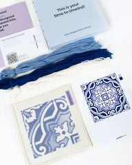 Unwind Studio Portuguese Tile Fontainhas Needlepoint Kit