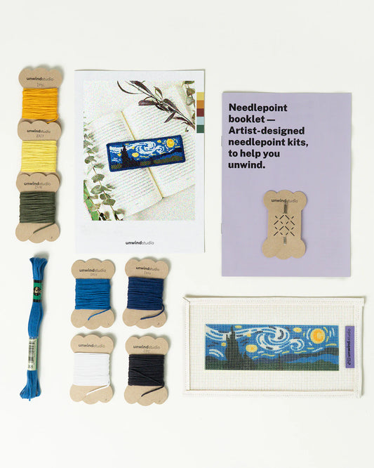 Unwind Studio Starry Night Bookmark Needlepoint Kit