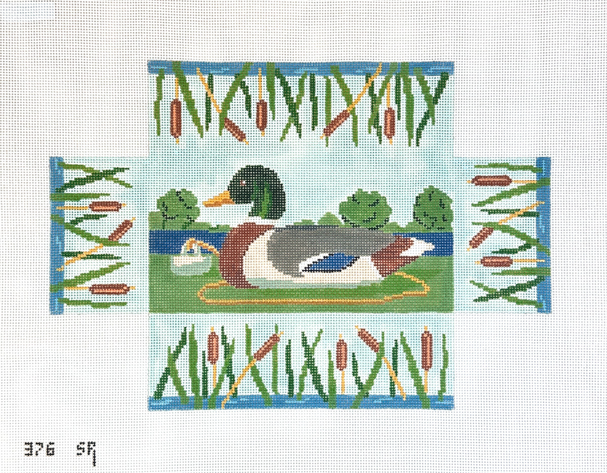 Susan Roberts Needlepoint Mallard Decoy Brick Cover Needlepoint Canvas