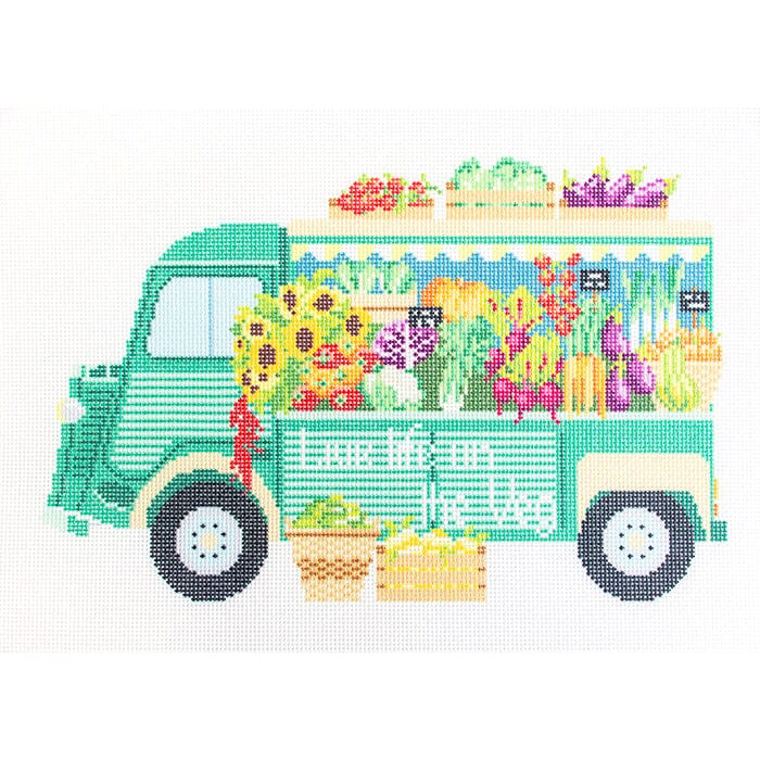 Needlepoint To Go Veg Truck Needlepoint Canvas
