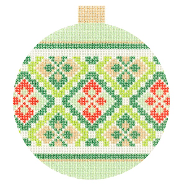 Needlepoint To Go Verona Bauble - San Giovanni Needlepoint Canvas