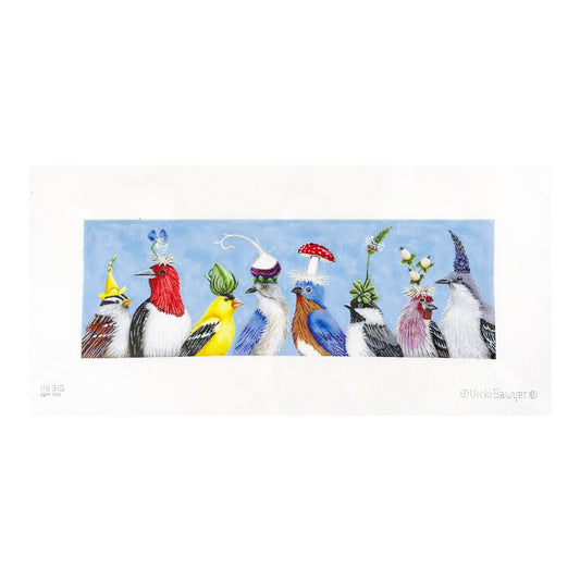 Melissa Shirley Designs Vicki Sawyer Buzz and Lulu Robins and Vegs Needlepoint Canvas