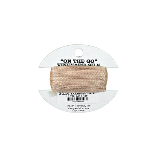 Vineyard Silk Classic On the Go 15 yd Card - 2201 Paradise Pale