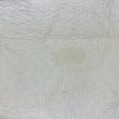 Vintage 1930s-40s Green Grandmothers Flower Garden Patchwork Quilt