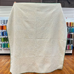 Vintage 1930s-40s Green Grandmothers Flower Garden Patchwork Quilt