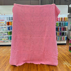 Vintage 1930s-40s Pink Double Wedding Ring Patchwork Quilt