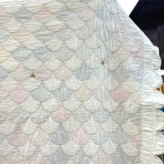 Vintage 1930s-40s Scalloped Patchwork Quilt