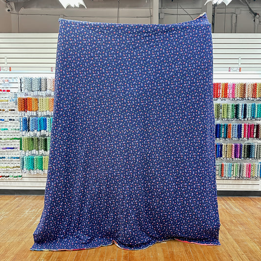 Vintage 1970s Prairie Floral Crazy Quilt