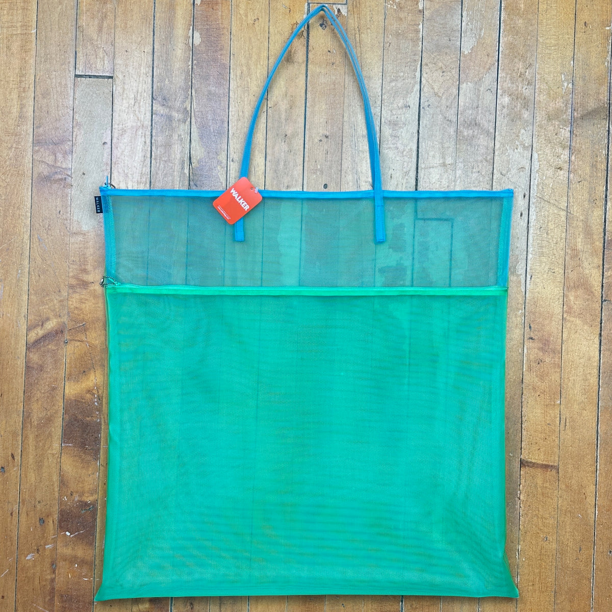 Walker Bags Double Zip Tote Bag - Mint/Aqua