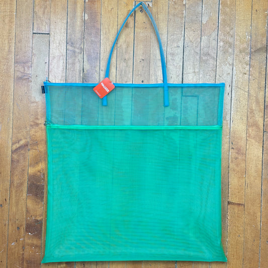 Walker Bags Double Zip Tote Bag - Mint/Aqua