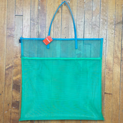 Walker Bags Double Zip Tote Bag - Mint/Aqua