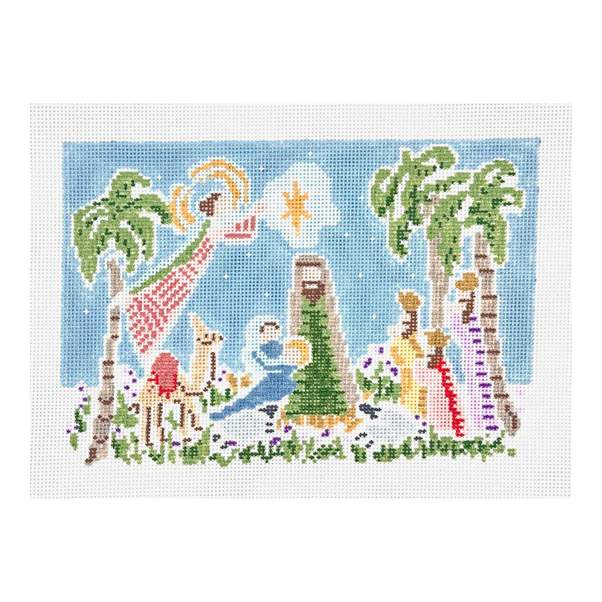 Walker's Needlepoint Small Nativity Needlepoint Canvas
