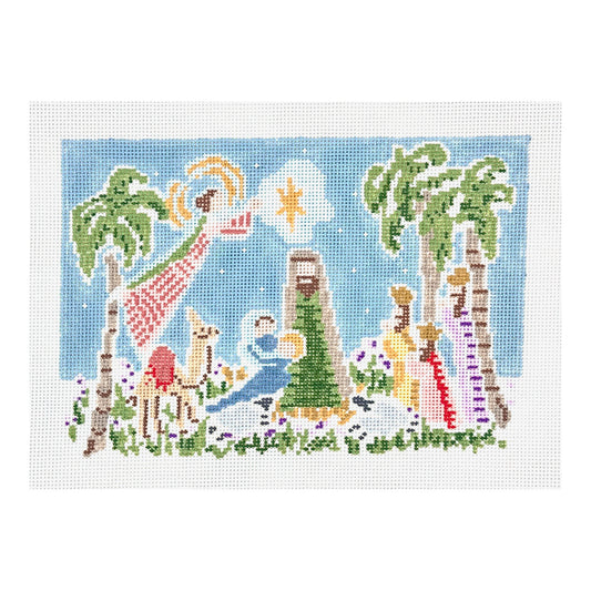 Walker's Needlepoint Small Nativity Needlepoint Canvas