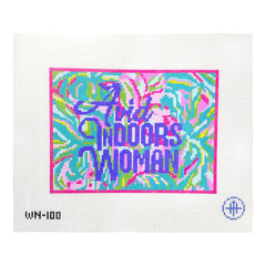 Wheelhaus Needlepoint Avid Indoors Woman Needlepoint Canvas