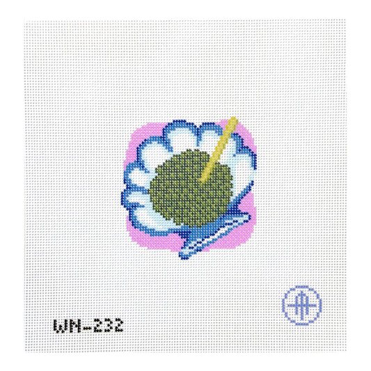 Wheelhaus Needlepoint Euro Summer Mini Caviar Needlepoint Canvas