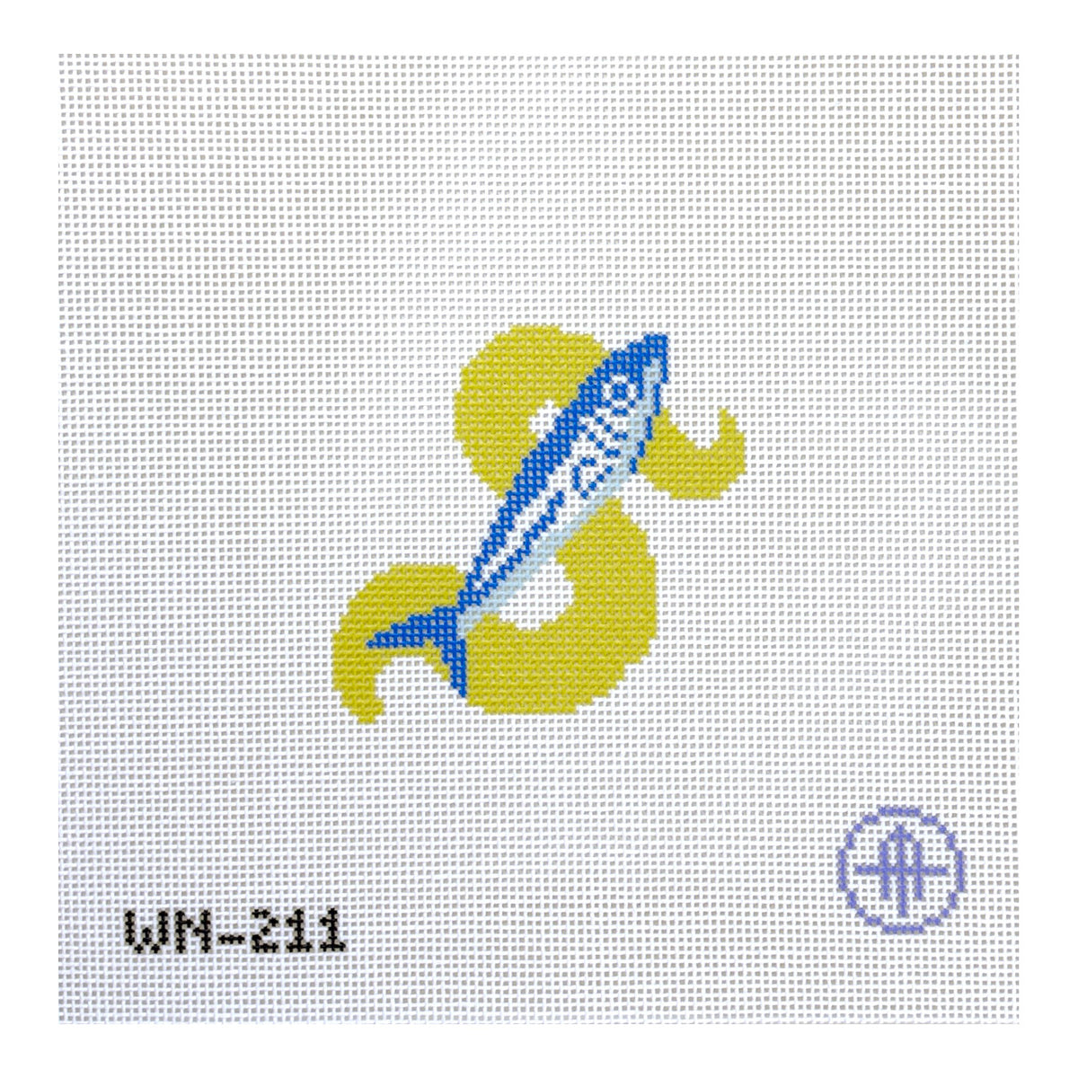 Wheelhaus Needlepoint Euro Summer Mini Sardine Needlepoint Canvas