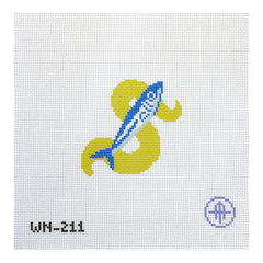 Wheelhaus Needlepoint Euro Summer Mini Sardine Needlepoint Canvas