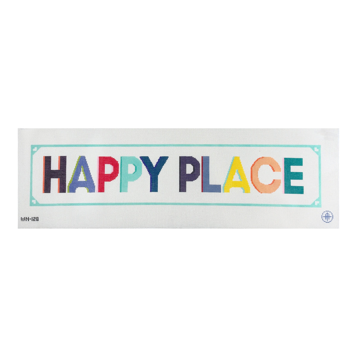 Wheelhaus Needlepoint Happy Place Needlepoint Canvas