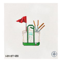 Wheelhaus Needlepoint Hole In One Golf Boat Tote Needlepoint Canvas