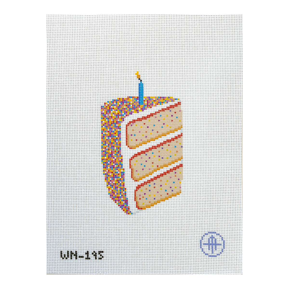 Wheelhaus Needlepoint It's Sprinkles Cake Needlepoint Canvas