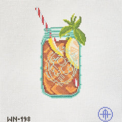 Wheelhaus Needlepoint Sweet Iced Tea Needlepoint Canvas
